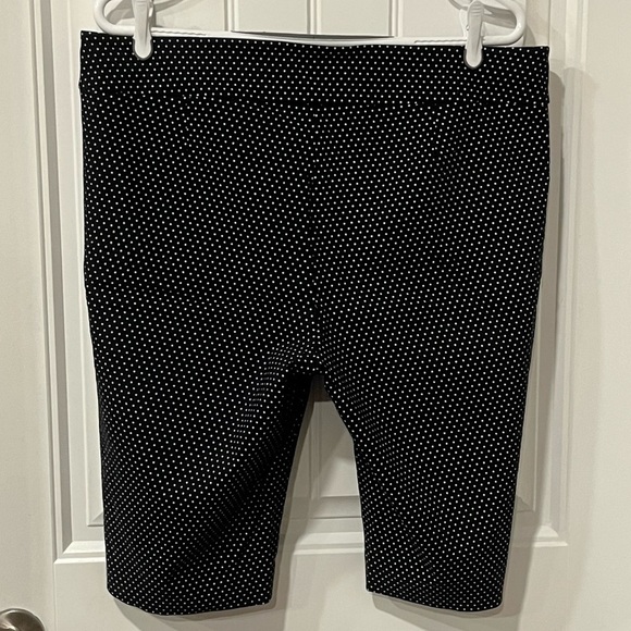 George 18P black polka dot Bermuda Shorts Stretchy - Picture 5 of 7